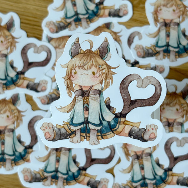 Squishy Kirara | Handcut Glossy sticker