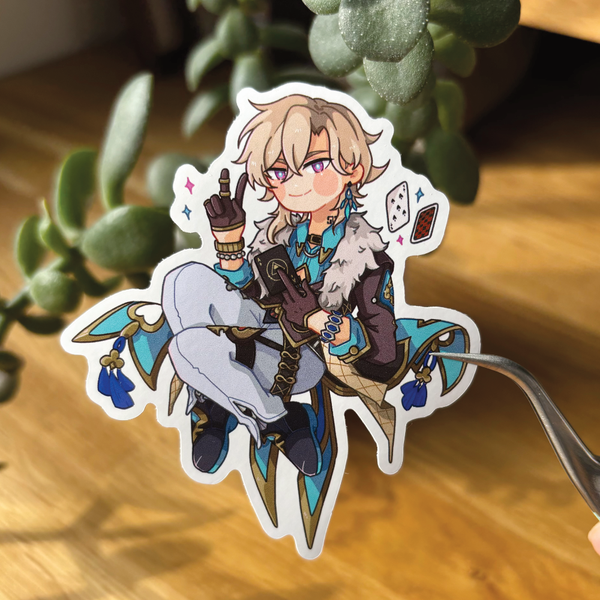 Aventurine - Honkai: Star Rail | 7cm Glossy Vinyl Sticker
