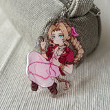 Aerith - Final Fantasy 7 | SMOL Double-Sided Acrylic Keychain