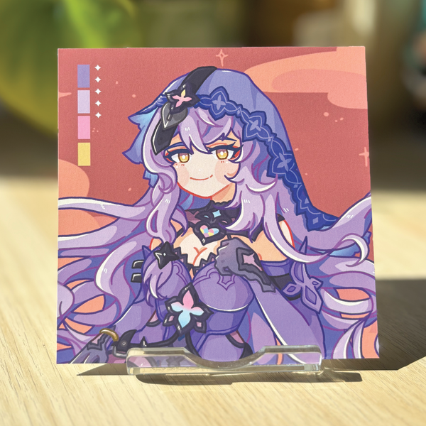 Black Swan- Honkai: Star Rail | 14.5cm Square Print