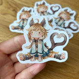 Squishy Kirara | Handcut Glossy sticker