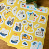 Chuu-Chuu | A6 Glossy Poke Sticker Sheet