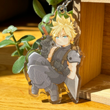 Cloud - Final Fantasy 7 | Double-Sided Acrylic Keychain
