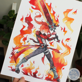 Diluc - Genshin Impact | A4 / A5 Print