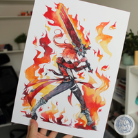 Diluc - Genshin Impact | A4 / A5 Print