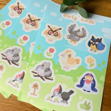 Early Birds | A6 Glossy Poke Sticker Sheet