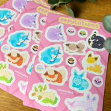 Eepylutions | A6 Glossy Poke Sticker Sheet
