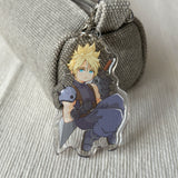 Cloud - Final Fantasy 7 | SMOL Double-Sided Acrylic Keychain