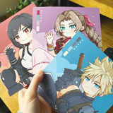Aerith, Cloud, Tifa - Final Fantasy 7 | 14.5cm Square Prints