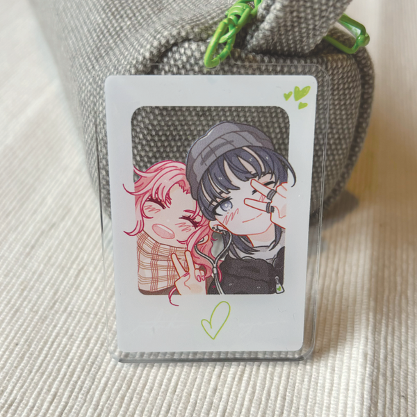 Aya Mitsuki Green Yuri Single-Sided Acrylic Polaroid Keychain