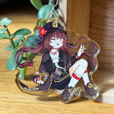 Hu Tao - Genshin Impact | Double-sided Acrylic Keychain