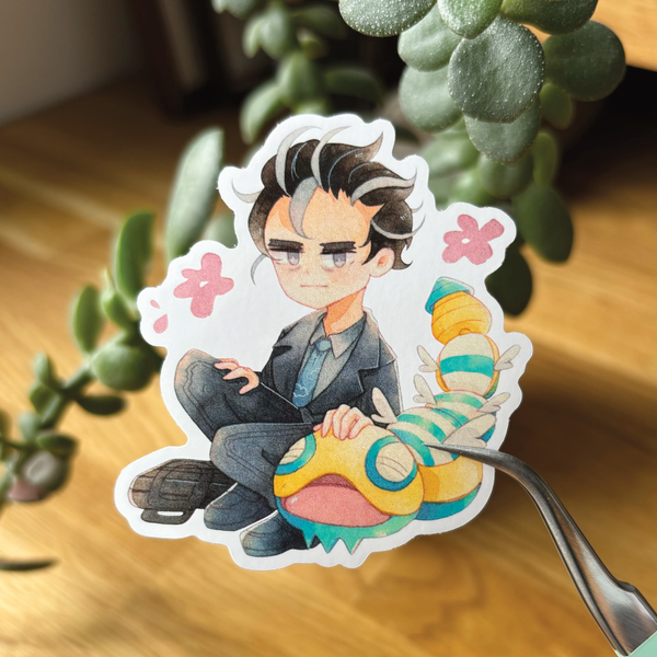 Larry and Dudunsparce - Pokemon | 7cm Glossy Vinyl Sticker
