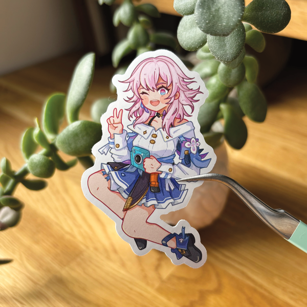 March 7th - Honkai: Star Rail | 7cm Glossy Vinyl Sticker