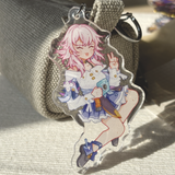 March 7th - Honkai: Star Rail | Double-Sided Acrylic Keychain