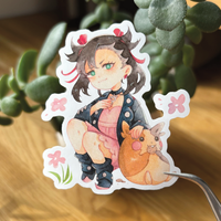 Marnie and Morpeko - Pokemon | 7cm Glossy Vinyl Sticker