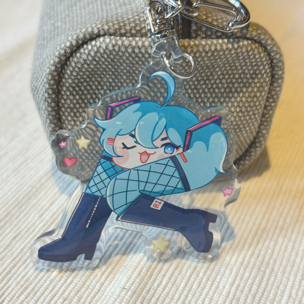 Shiteyanyo - Cursed Tights Miku | Double-Sided Acrylic Keychain