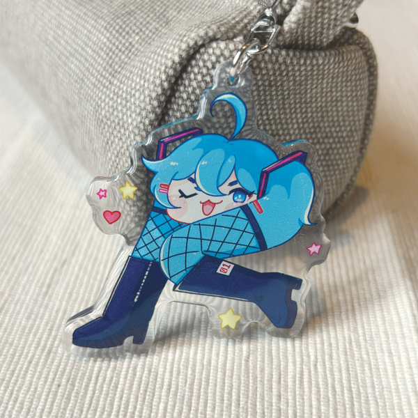 Shiteyanyo - Cursed Tights Miku | Double-Sided Acrylic Keychain