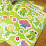 Petal Dance | A6 Poke Sticker Sheet