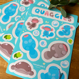Quaggies | A6 Glossy Poke Sticker Sheet