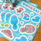 Quaggies | A6 Poke Sticker Sheet