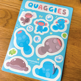 Quaggies | A6 Poke Sticker Sheet