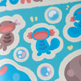 Quaggies | A6 Poke Sticker Sheet
