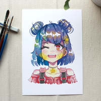 Star Cheeks - Original | A5 Print