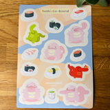 Sushi-Go-Round | A6 Glossy Poke Sticker Sheet
