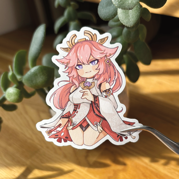 Yae Miko - Genshin Impact | 7cm Glossy Vinyl Sticker