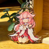 Yae Miko - Genshin Impact | Double-Sided Acrylic Keychain