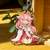 Yae Miko - Genshin Impact | Double-Sided Acrylic Keychain