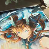 Imbibitor Lunae (Dan Heng) - Honkai: Star Rail | A4 / A5 Print