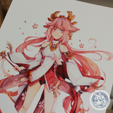 Yae Miko - Genshin Impact | A4 / A5 Print