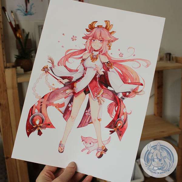 Yae Miko - Genshin Impact | A4 / A5 Print