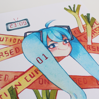 Cursed Miku - Shiteyanyo | A4 / A5 Print